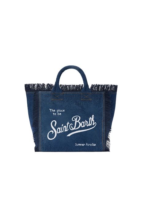 Borsa media in canvas SAINT BARTH | COL0001 COLETTE00431L DENIM DARK